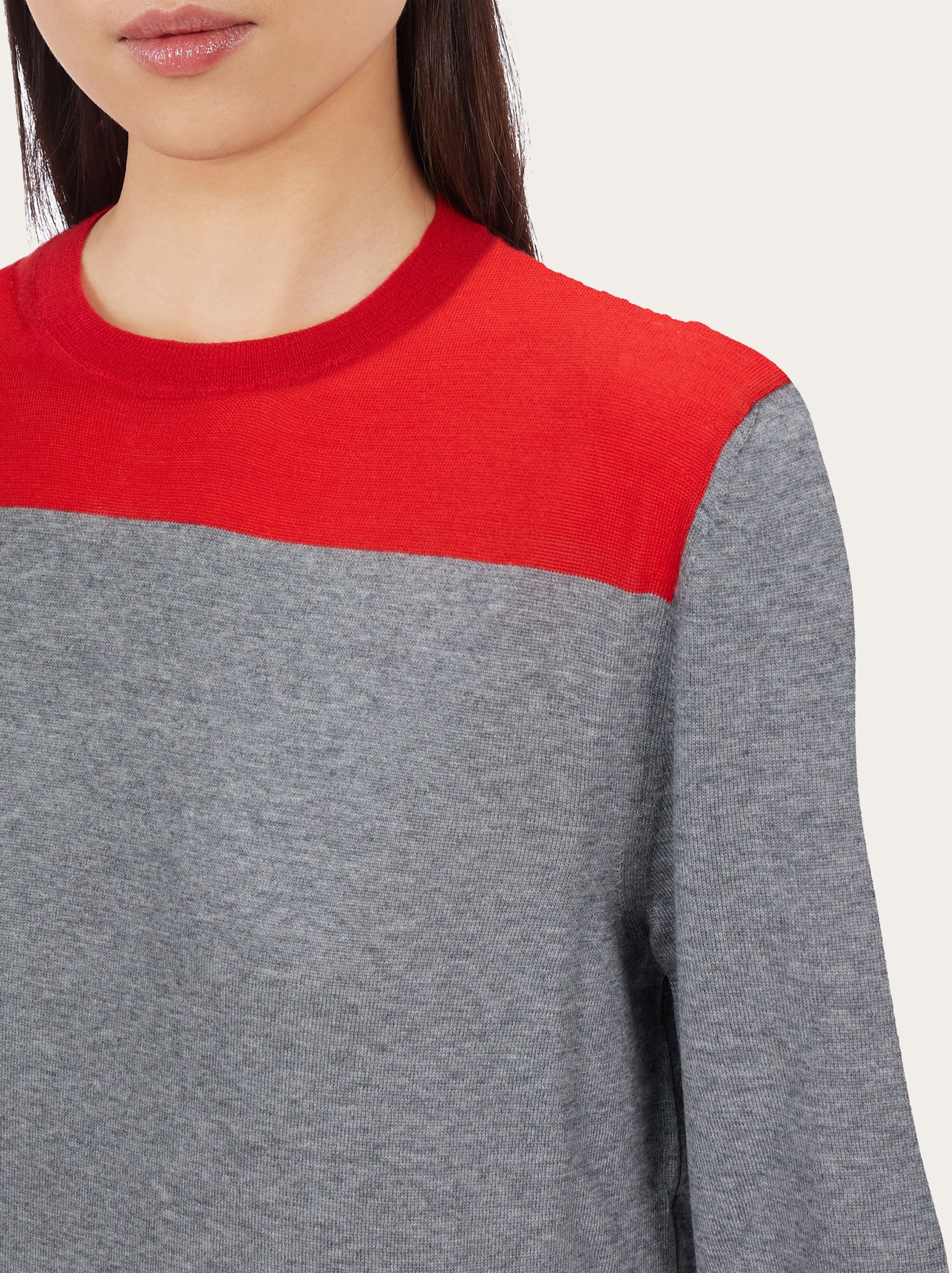 Color block slim fit sweater - 4