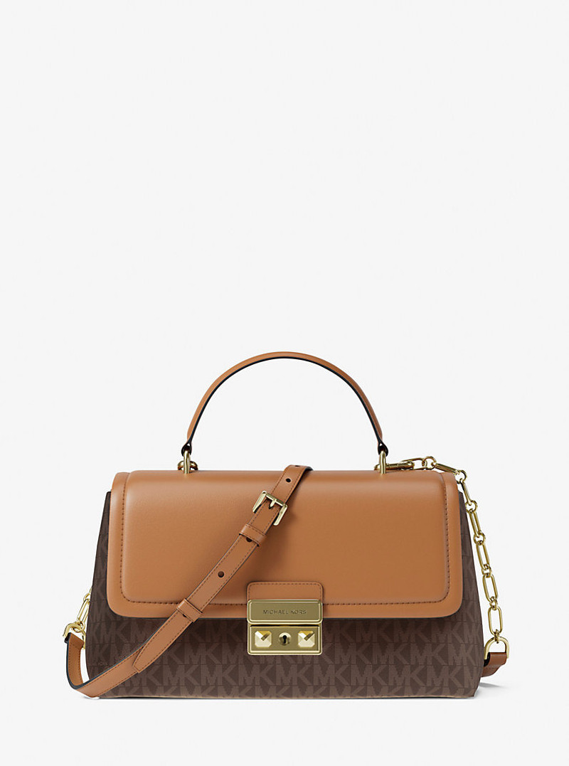 Tribeca Medium Signature Logo Satchel 1