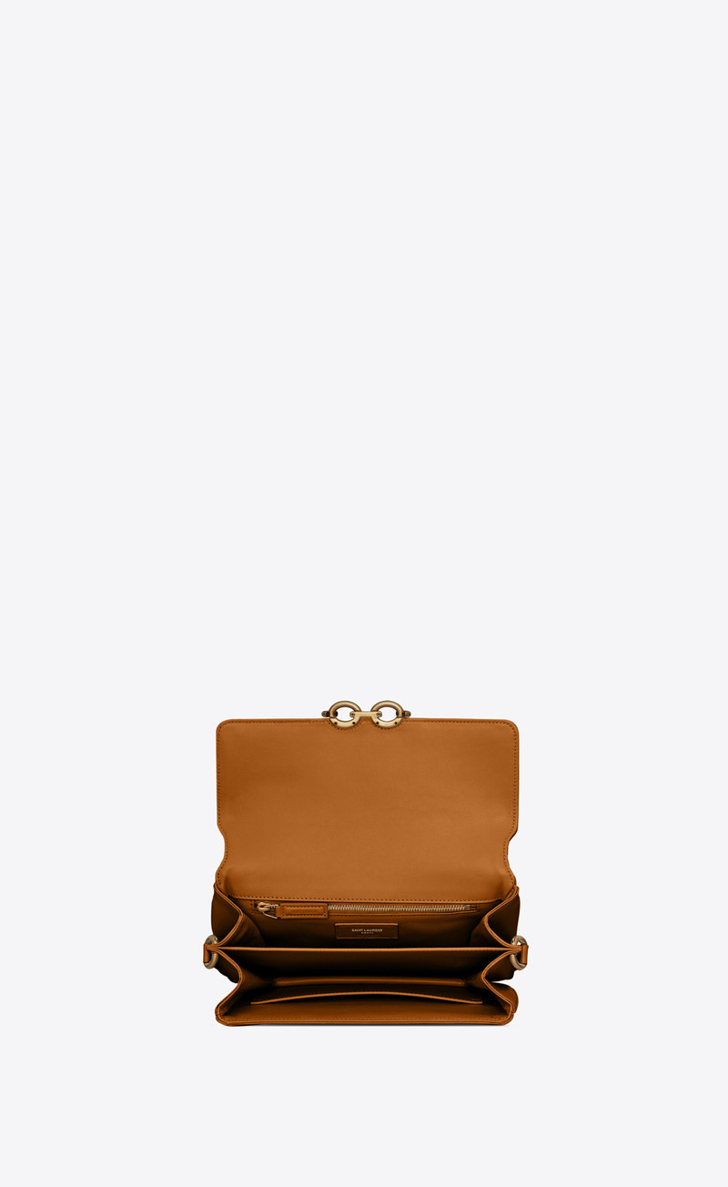 le maillon satchel in smooth leather 4