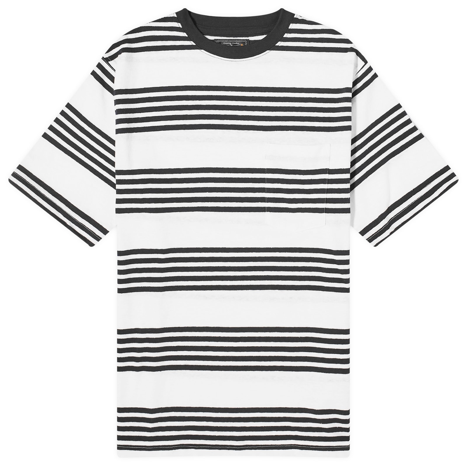 Beams Plus Nep Stripe Pocket T-Shirt - 1