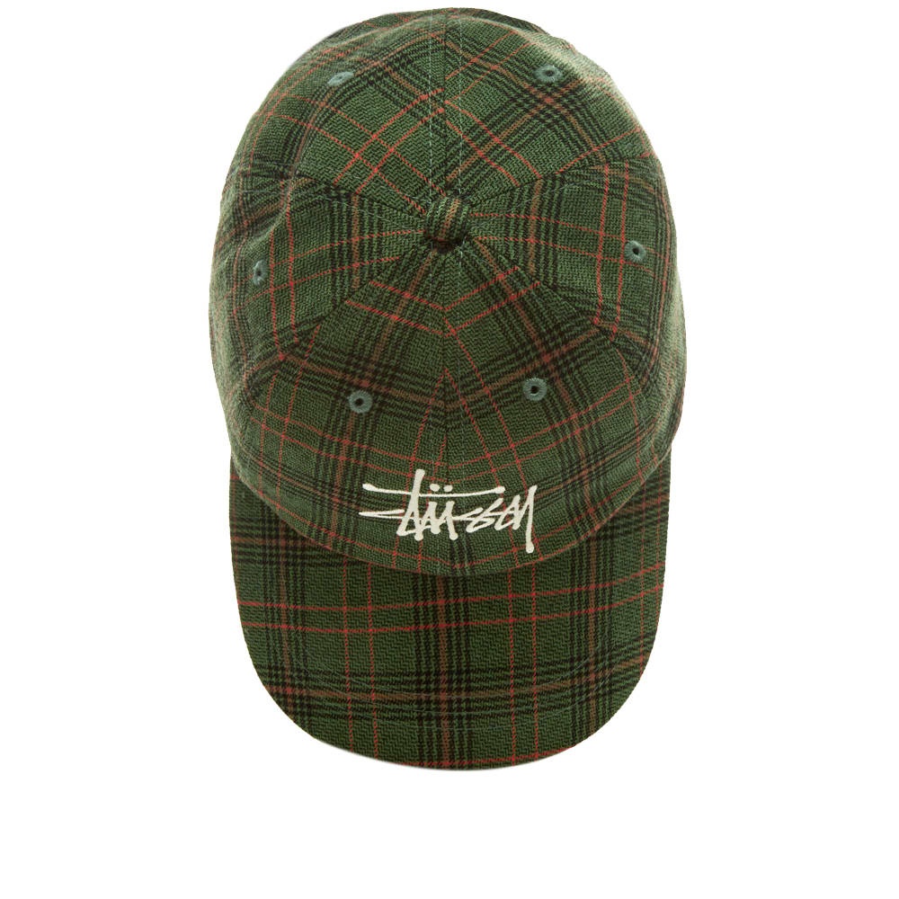 Stussy Big Logo Plaid Low Pro Cap - 2