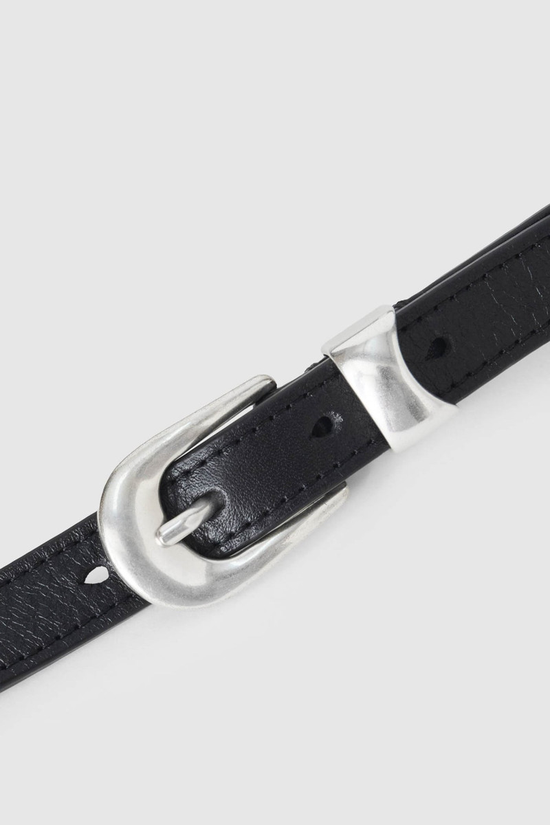 Purse Belt Malleable Black Bull Hide 3