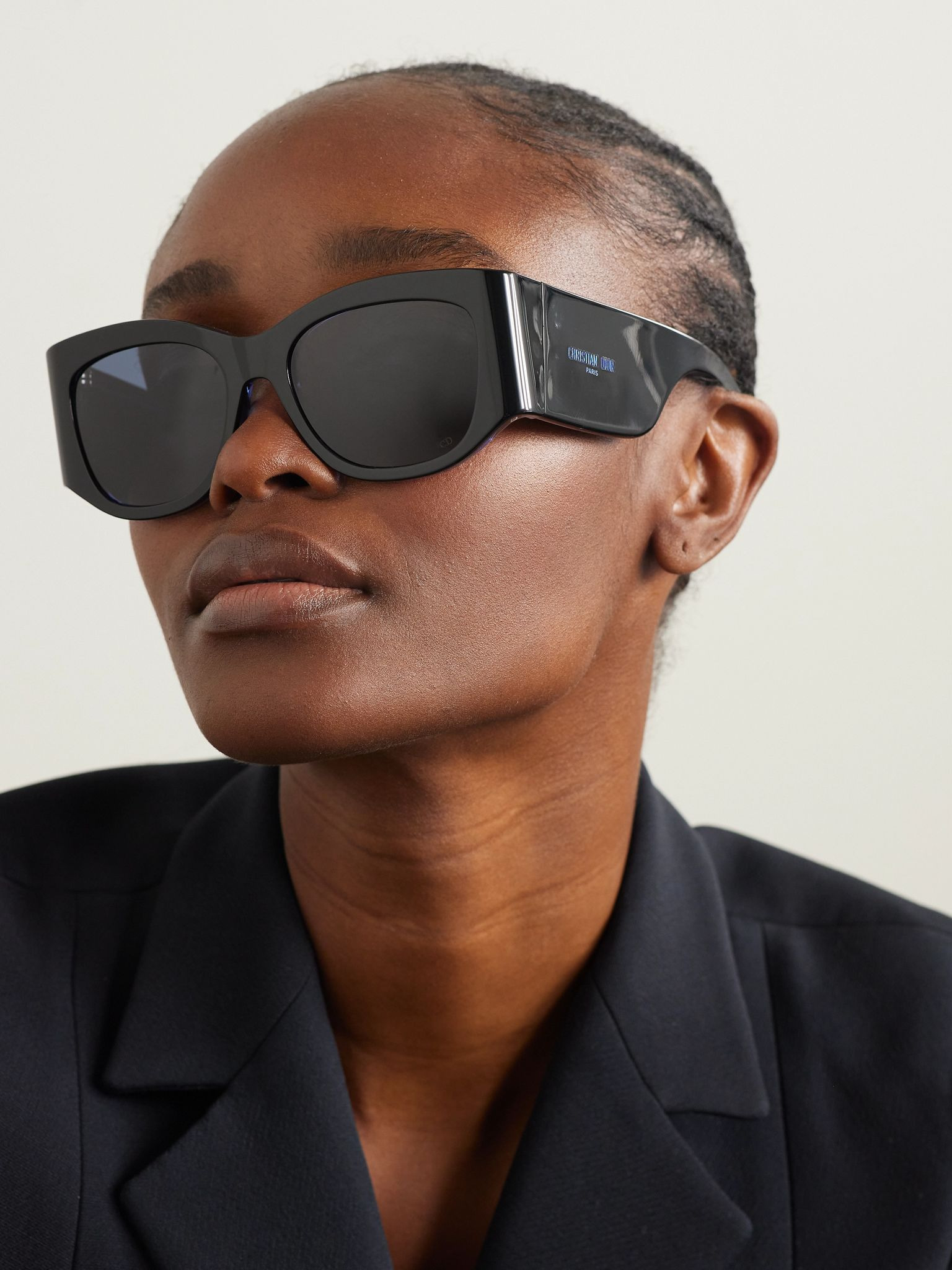 DiorNuit S1I D-frame two-tone acetate sunglasses Black - 2