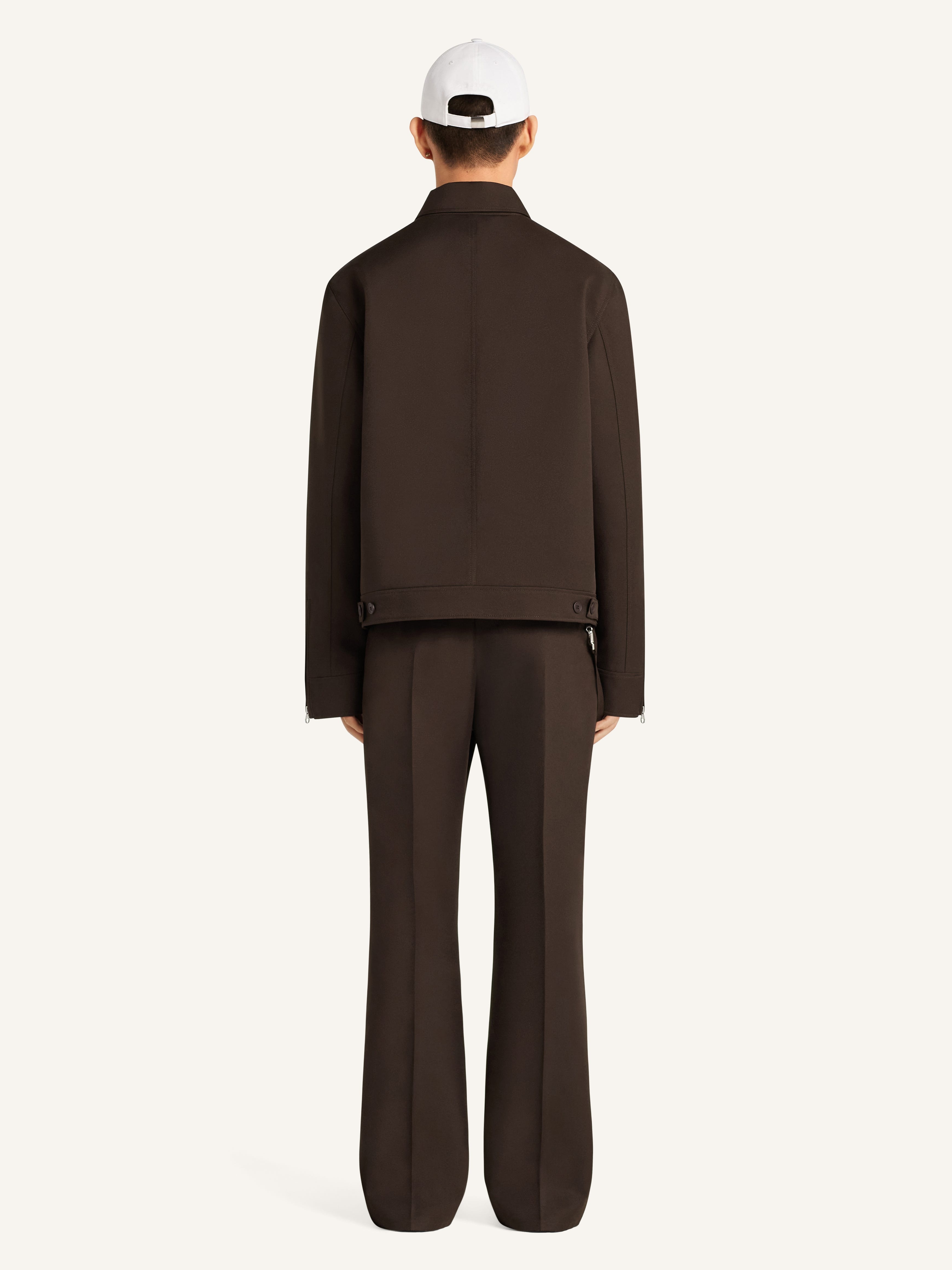 EMBROIDERED ZIPPED TWILL JACKET - 4