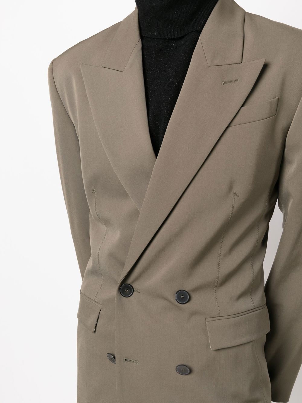 double-breasted tailored blazer - 5