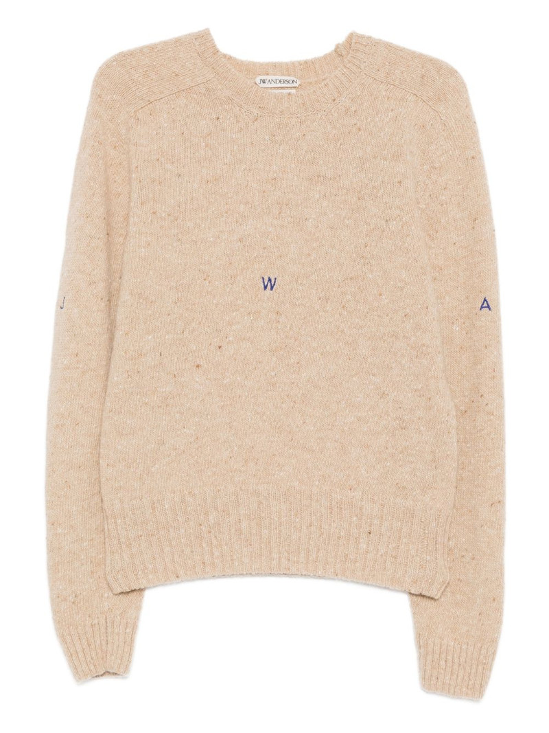 logo-embroidered jumper 1