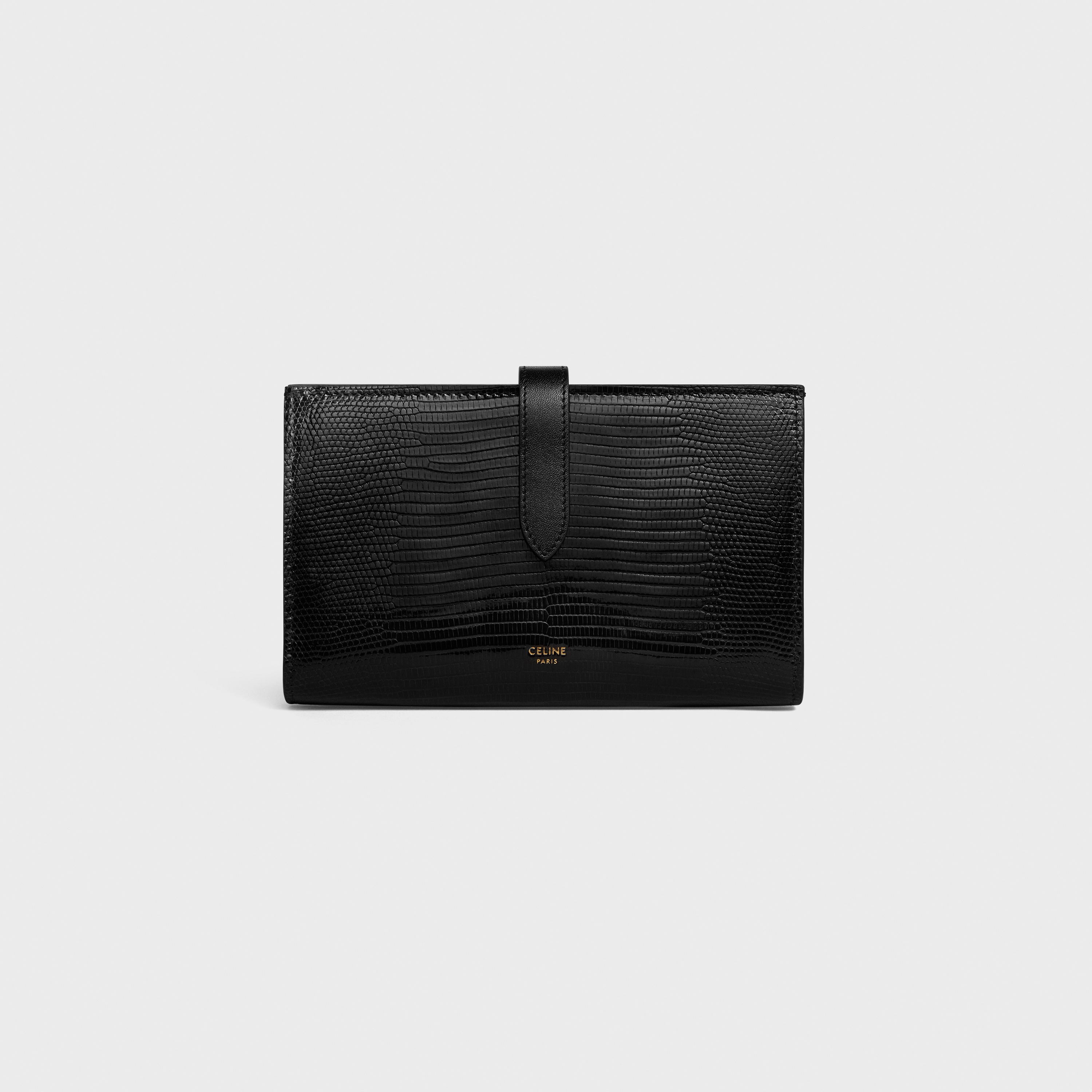 Large strap wallet in Lizard - 1