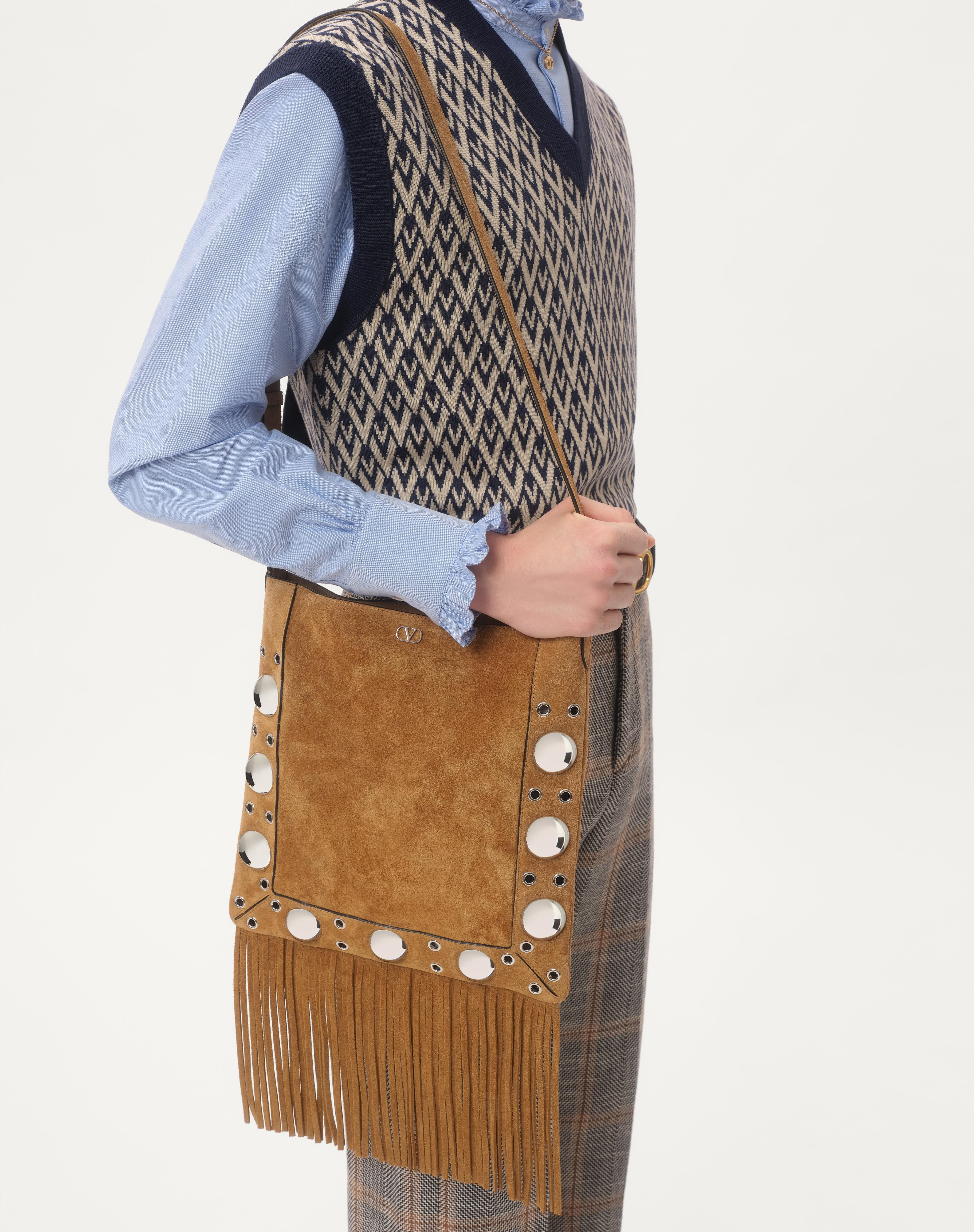 WOOL VEST WITH TOUTE LA V JACQUARD PATTERN - 3