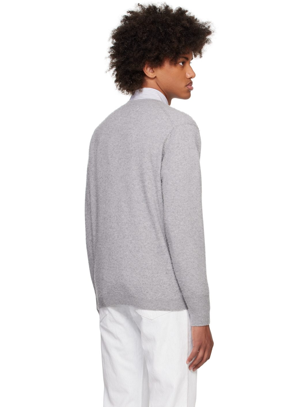 Gray Cashmere Sweater - 3