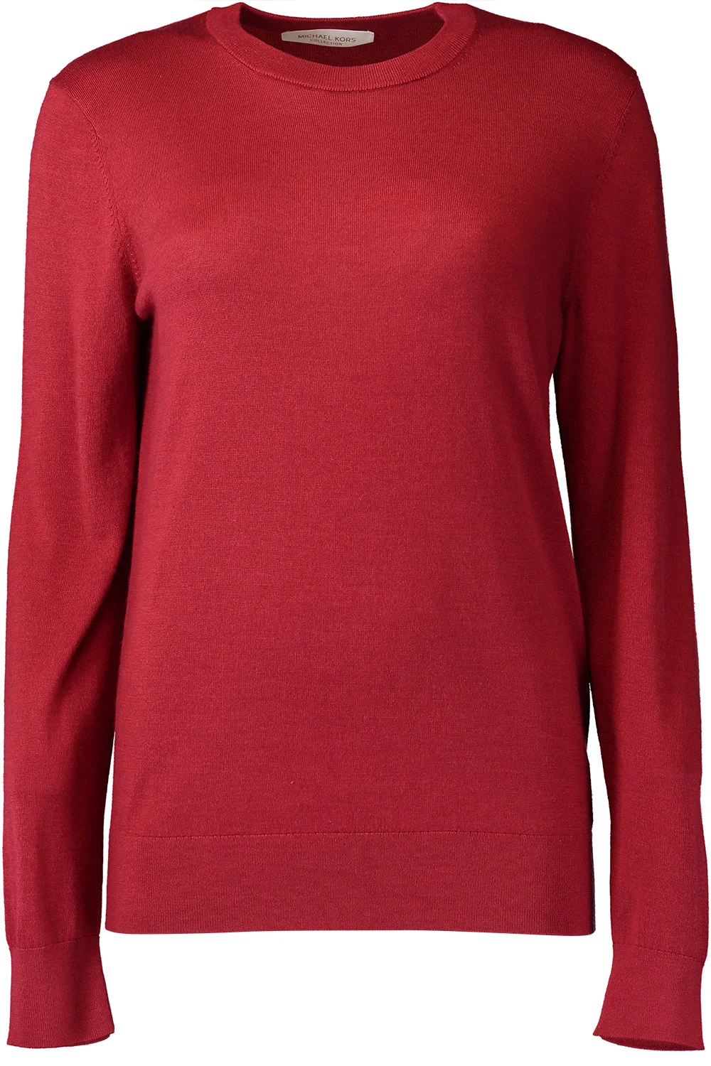 Long Sleeve Crewneck Pullover - Ruby - 1