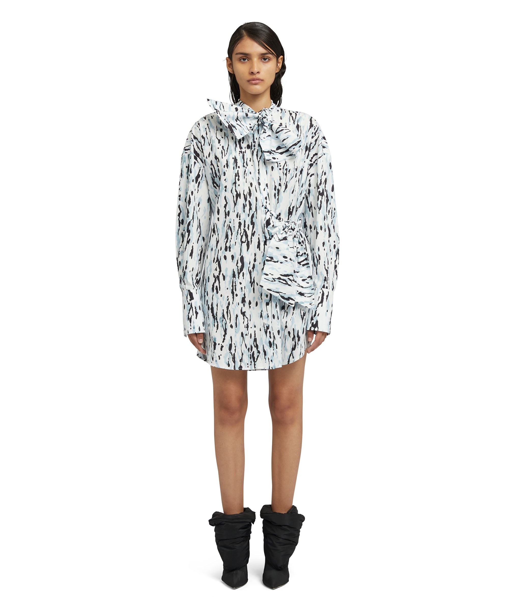 Poplin cotton "Wild Illusion Print" shirt - 2