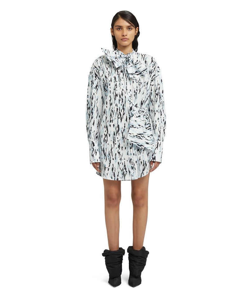 MSGM Poplin cotton "Wild Illusion Print" shirt outlook