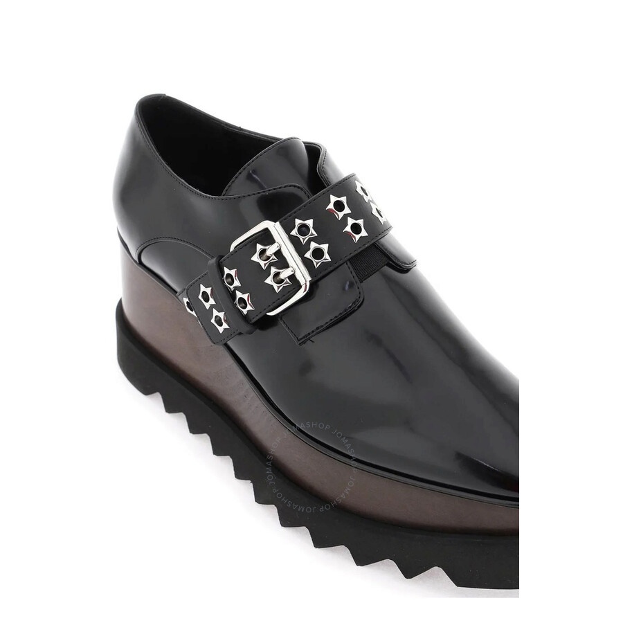 Stella Mccartney Black Elyse Stud Band Platform Sneakers - 3