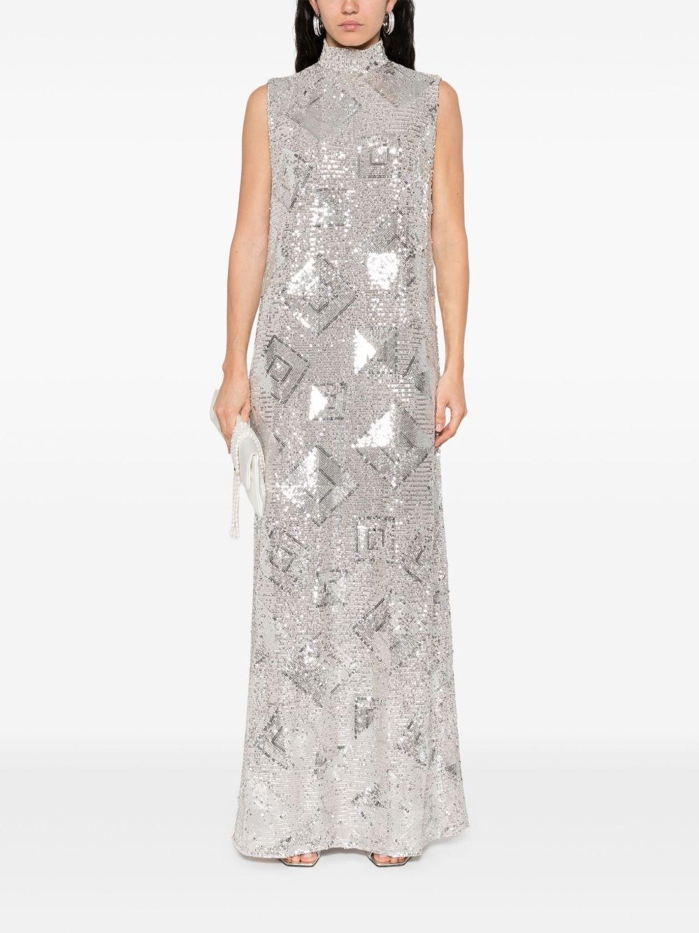 sequinned maxi dress - 2
