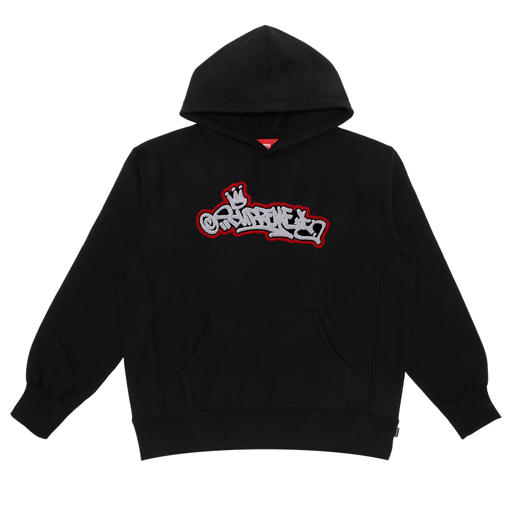 Supreme Handstyle Hooded Sweatshirt 'Black' - 1