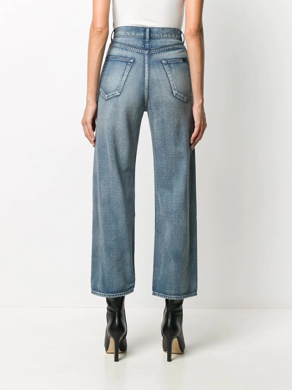 cropped straight-leg jeans - 4