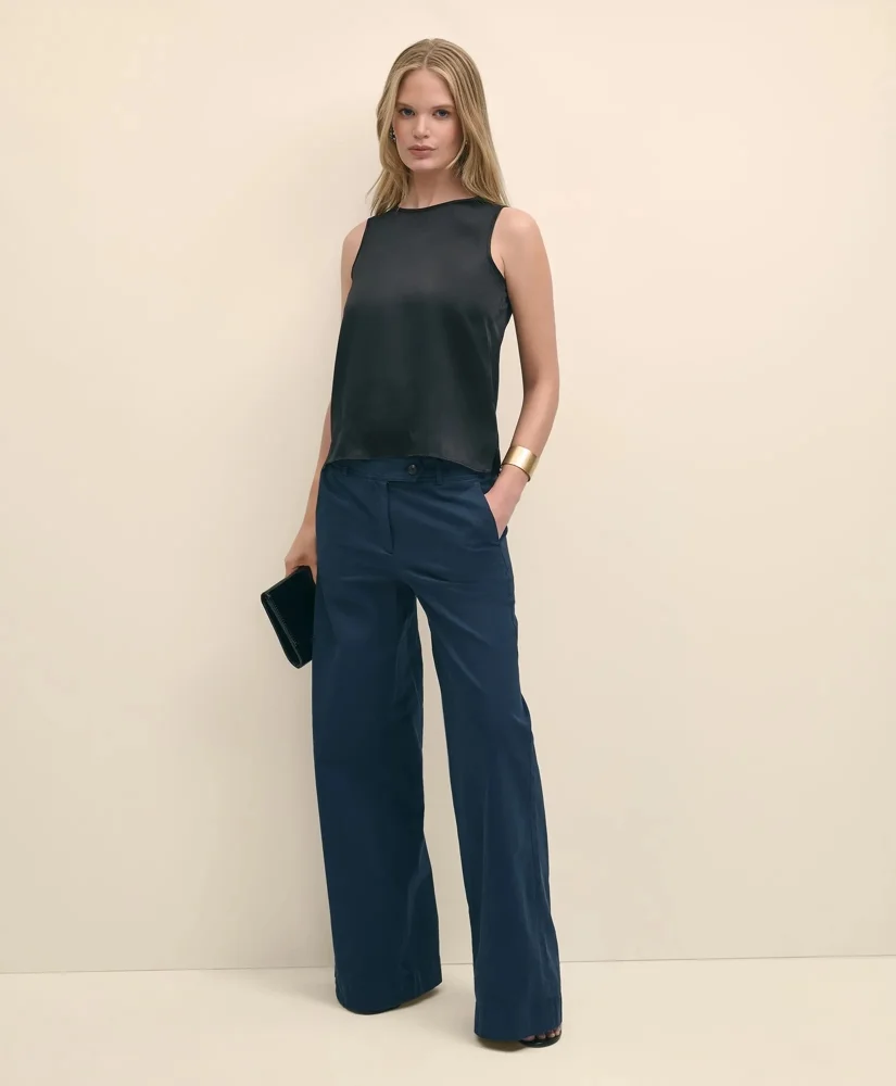 Sleeveless Shell in Washable Silk - 1