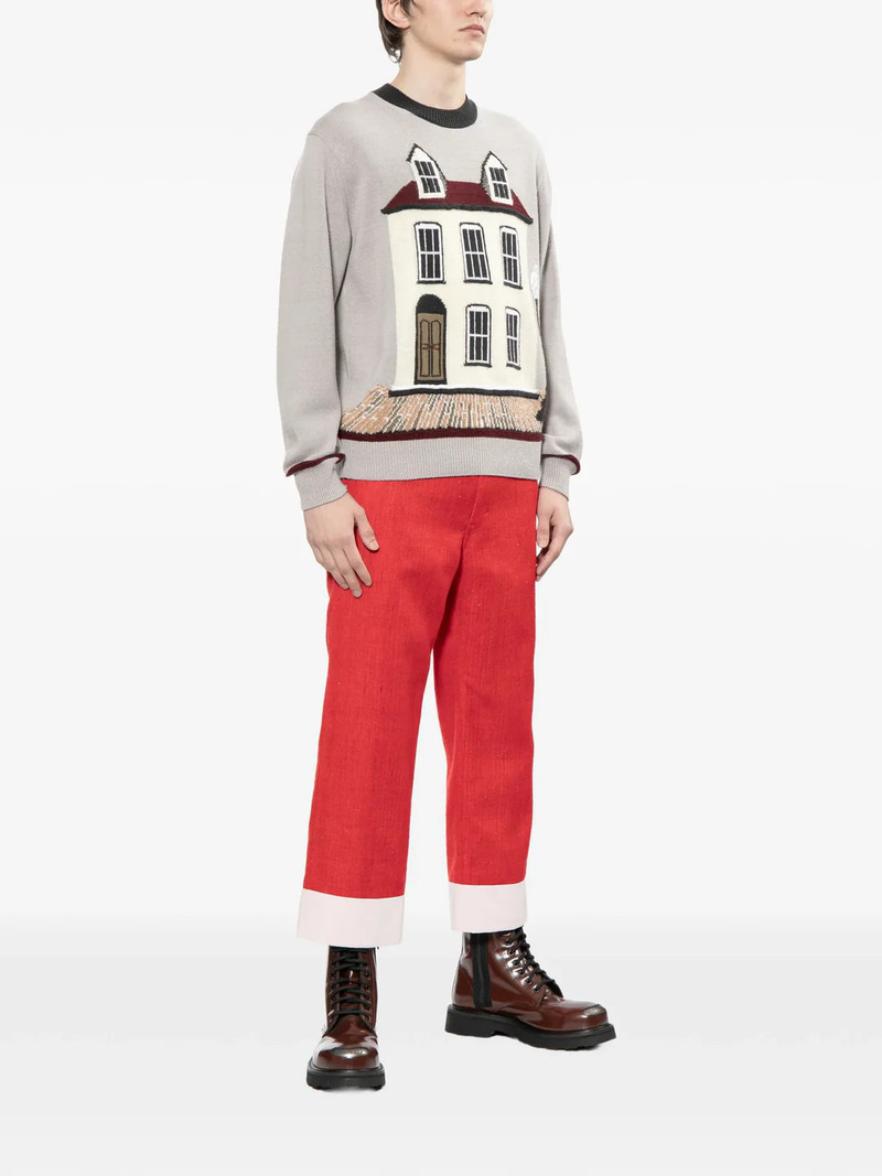 Junya Watanabe MAN Red Oxford Wool Pants outlook