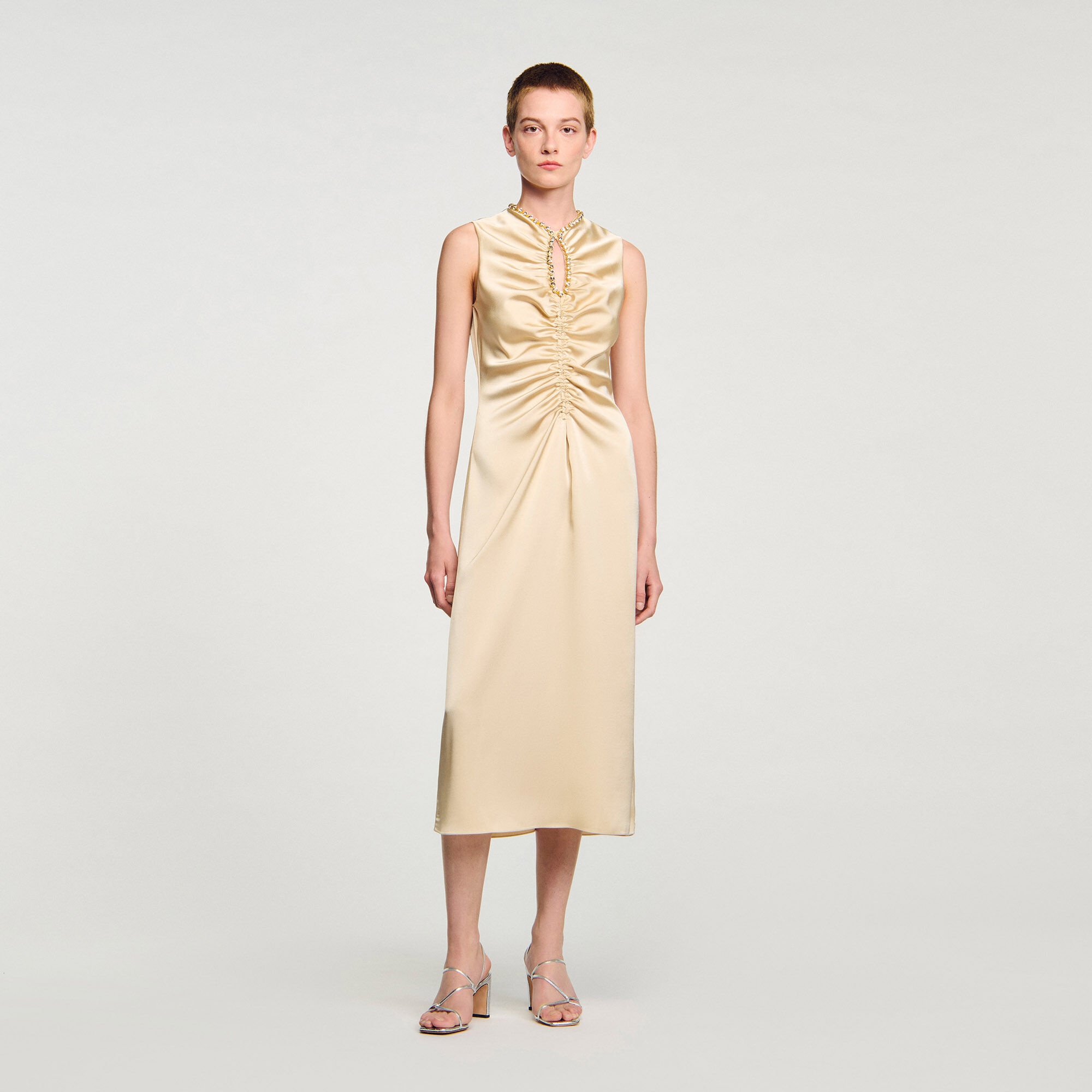 RHINESTONE MIDI DRESS - 1
