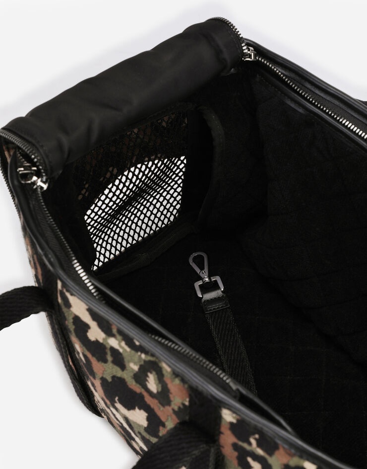 Camouflage jacquard handbag - 6