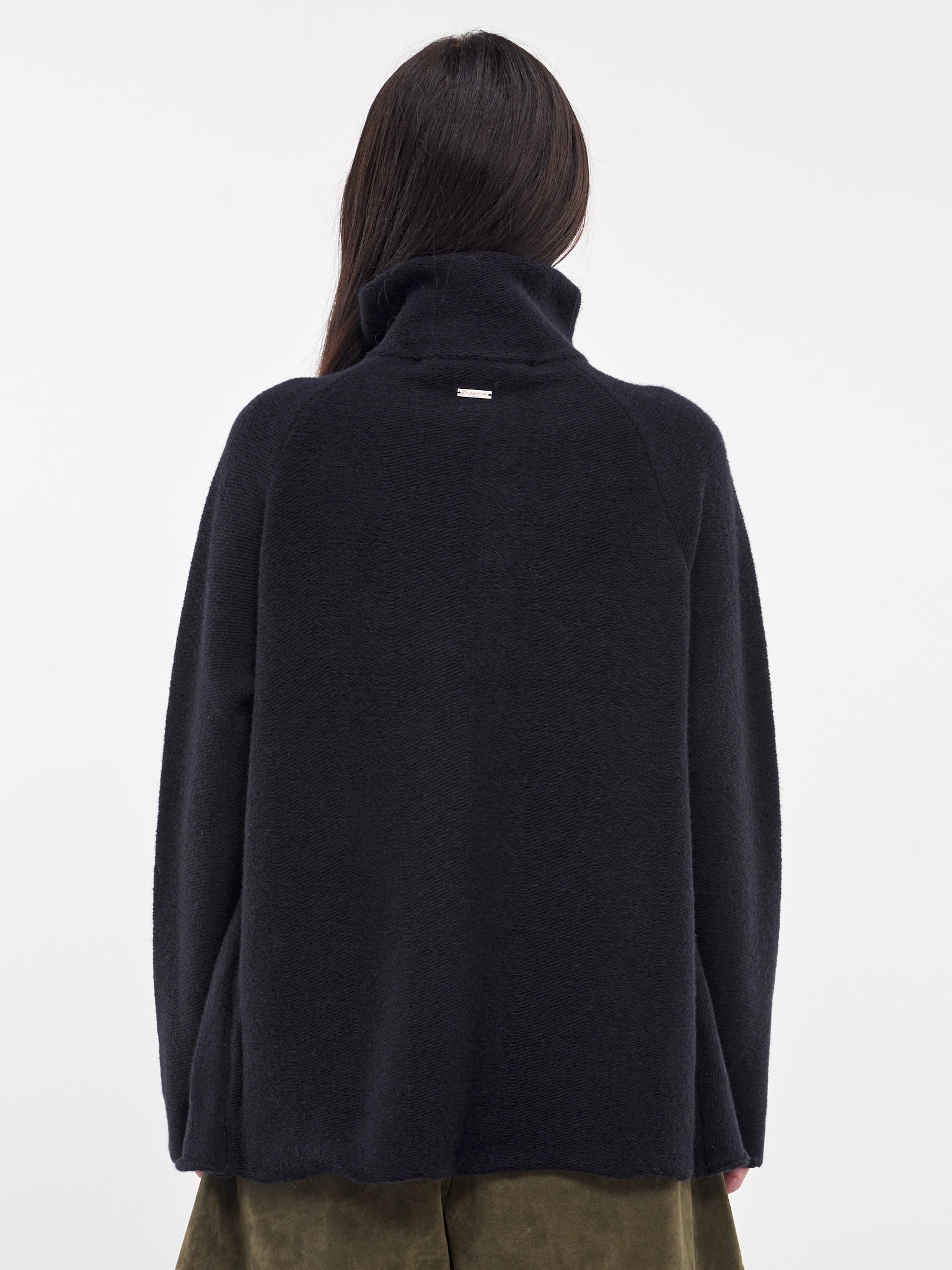 Layered High Neck Cardigan - 3