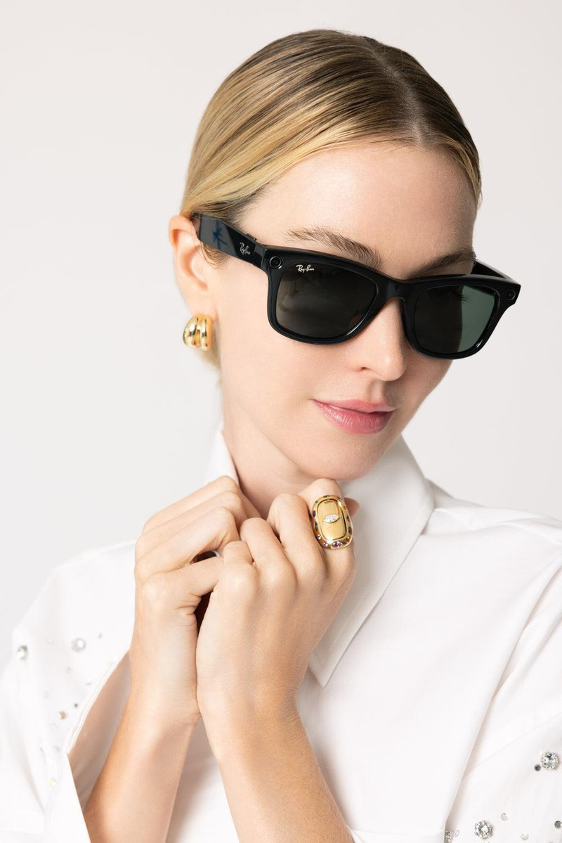Ray-Ban Meta Wayfarer - Shiny Black Green outlook