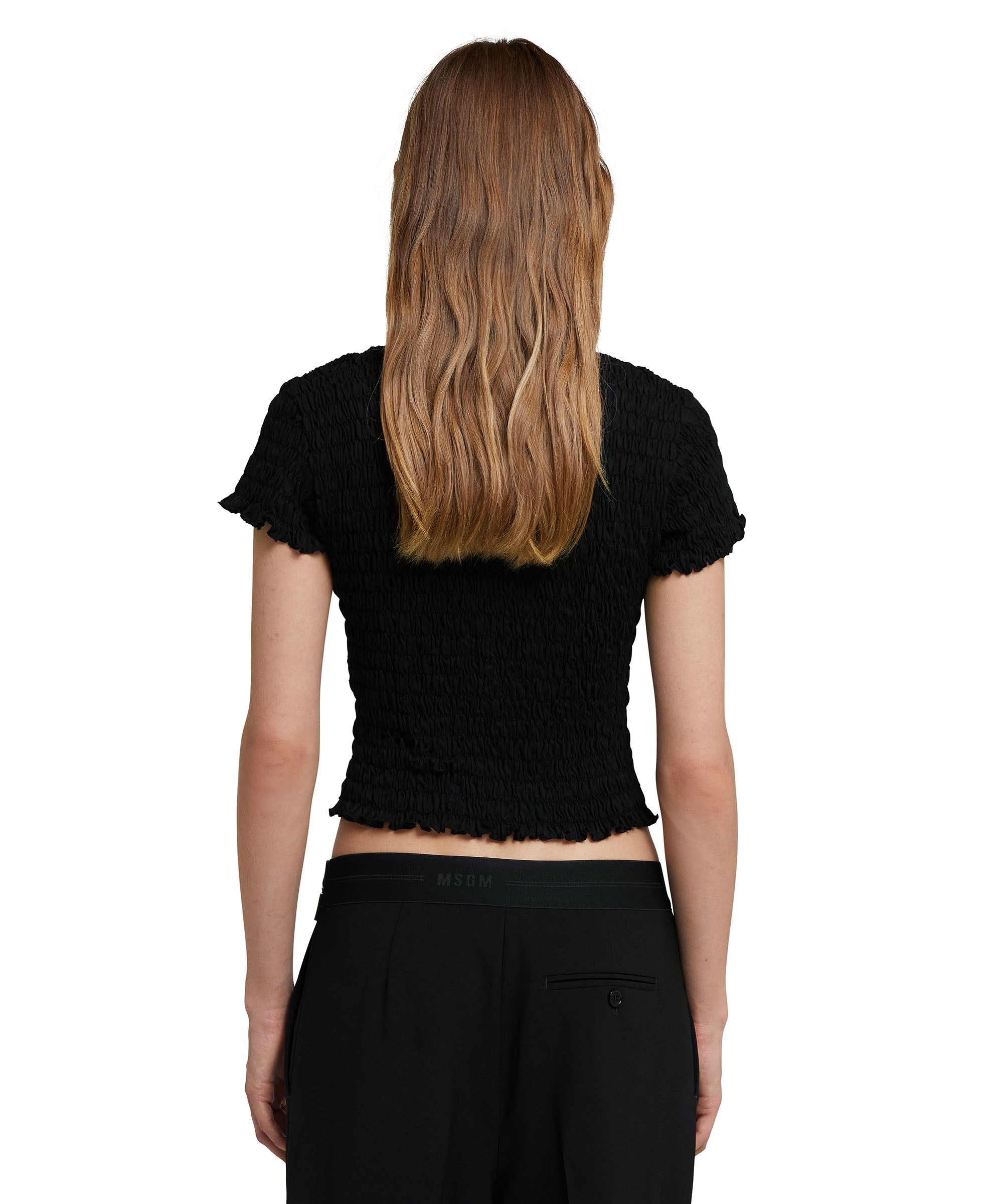 Embossed T-Shirt with new brushstroke logo - 3