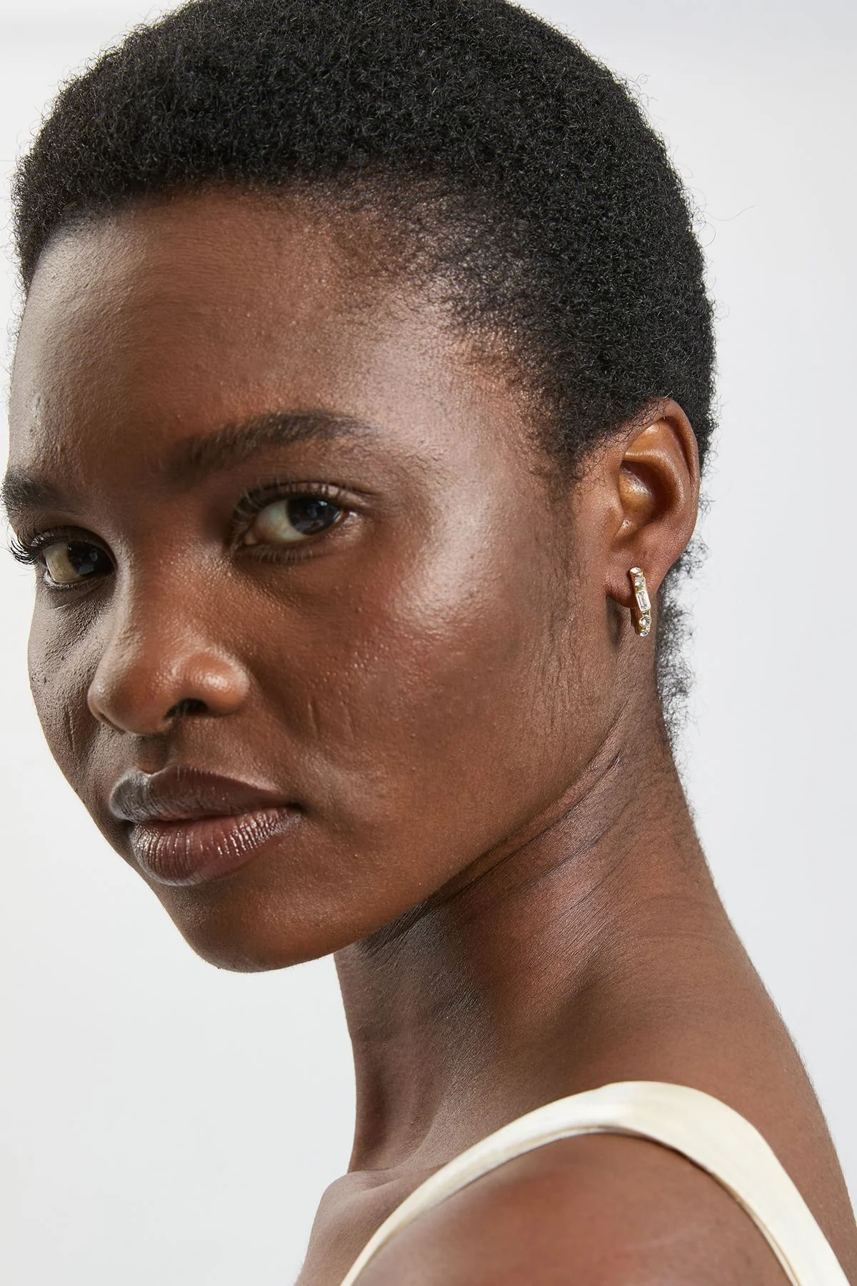 Crystal Hoop Earrings - 1