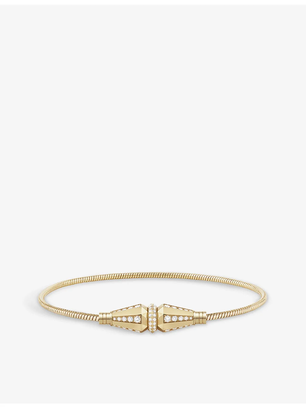 Jack de Boucheron single 18ct yellow-gold and 1.04ct round diamond bracelet - 1