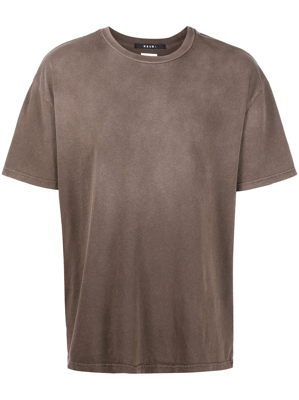 bleached-effect cotton T-Shirt - 1