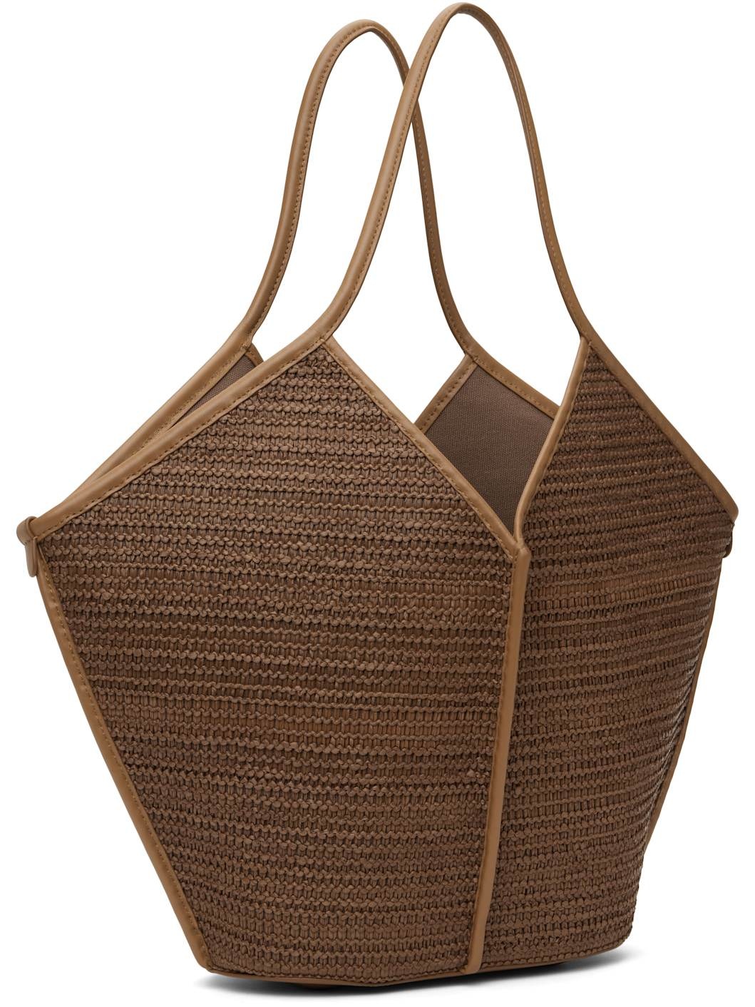 Tan Calella Raffia Tote - 3