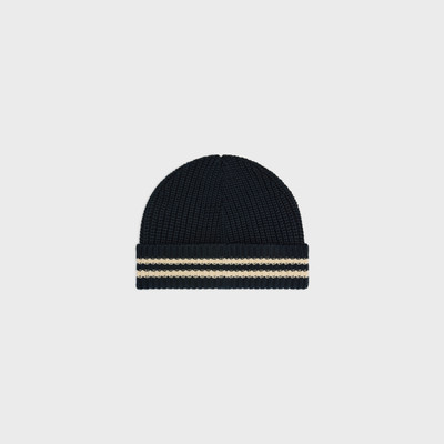 CELINE initial beanie in cotton outlook