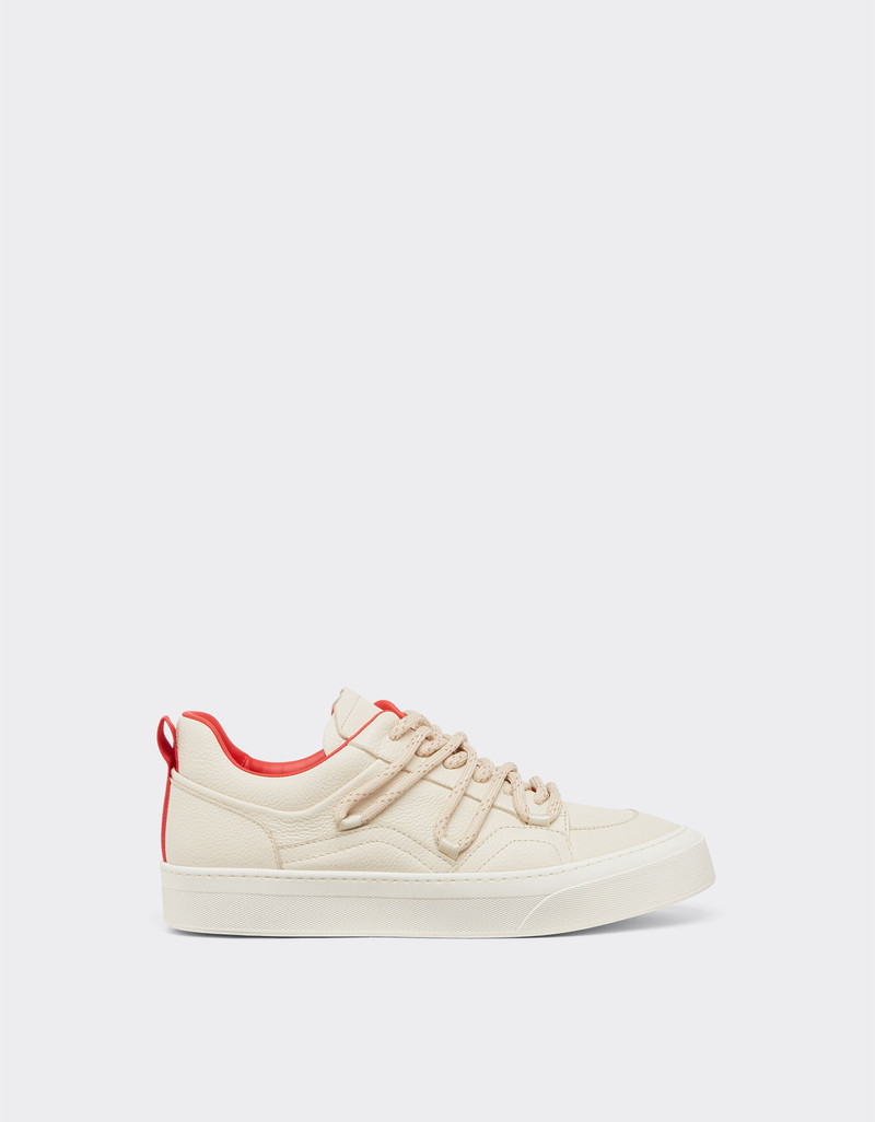 Trainers in tumbled leather 1