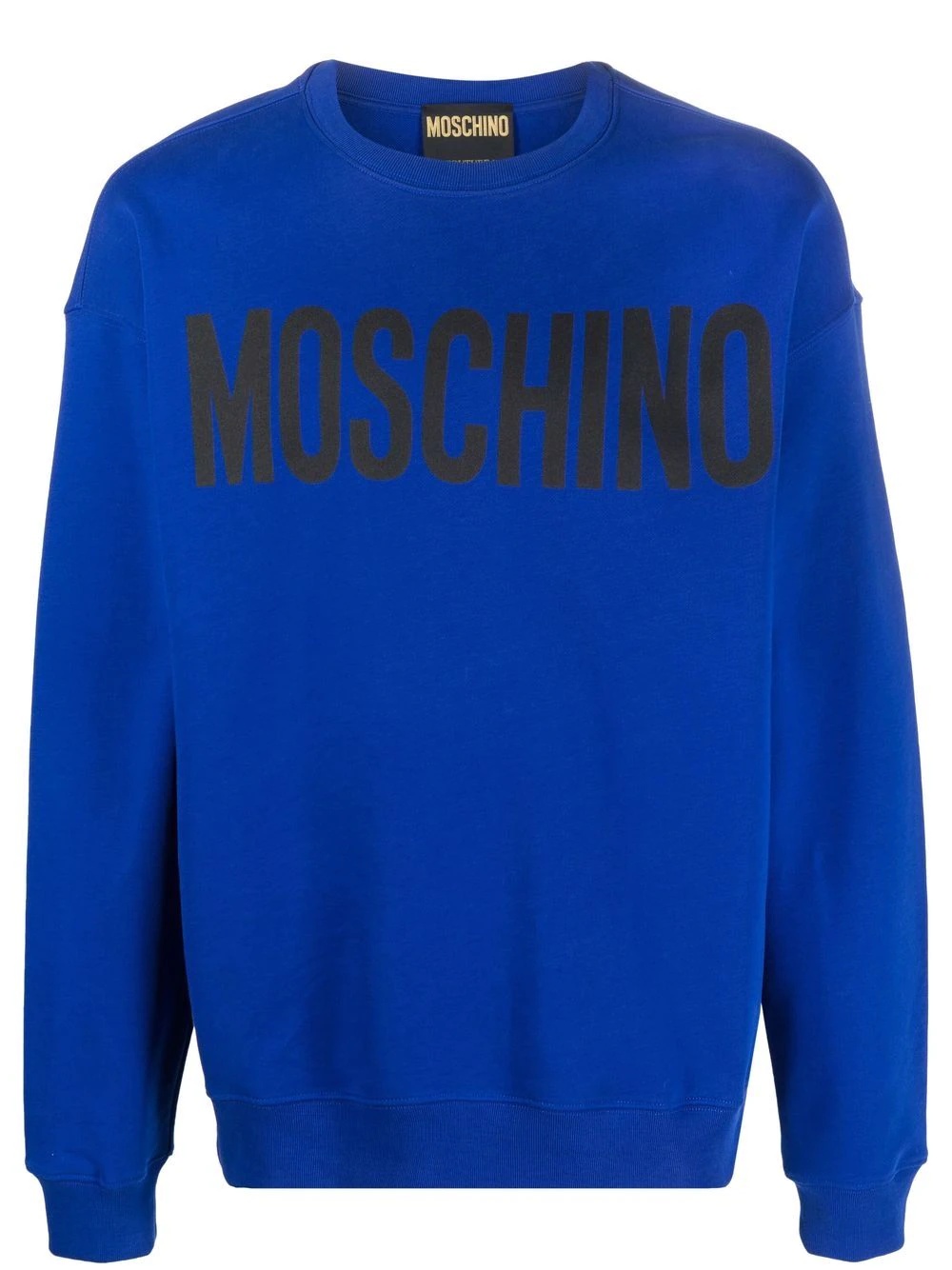 logo-print crew neck sweatshirt - 1