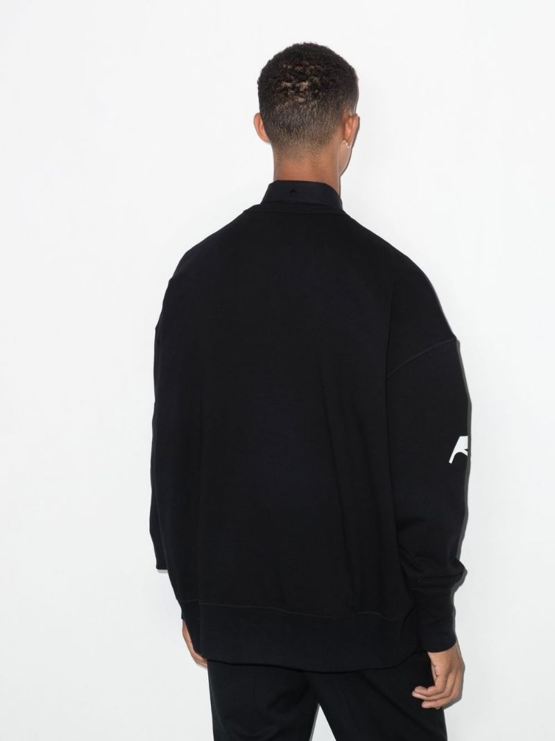 logo-print long-sleeve sweatshirt - 3