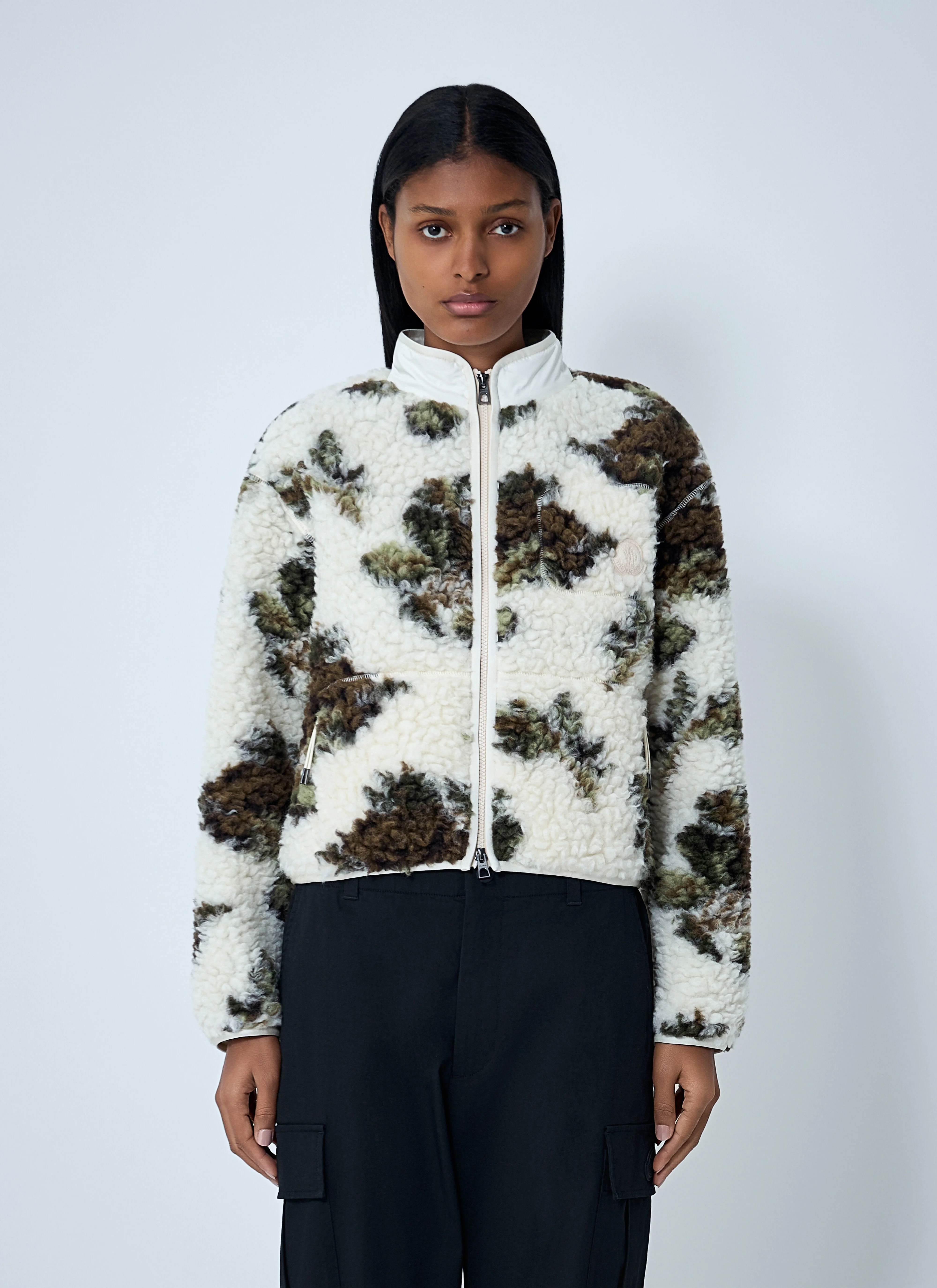 Textured Zip-Up Jacket - 1