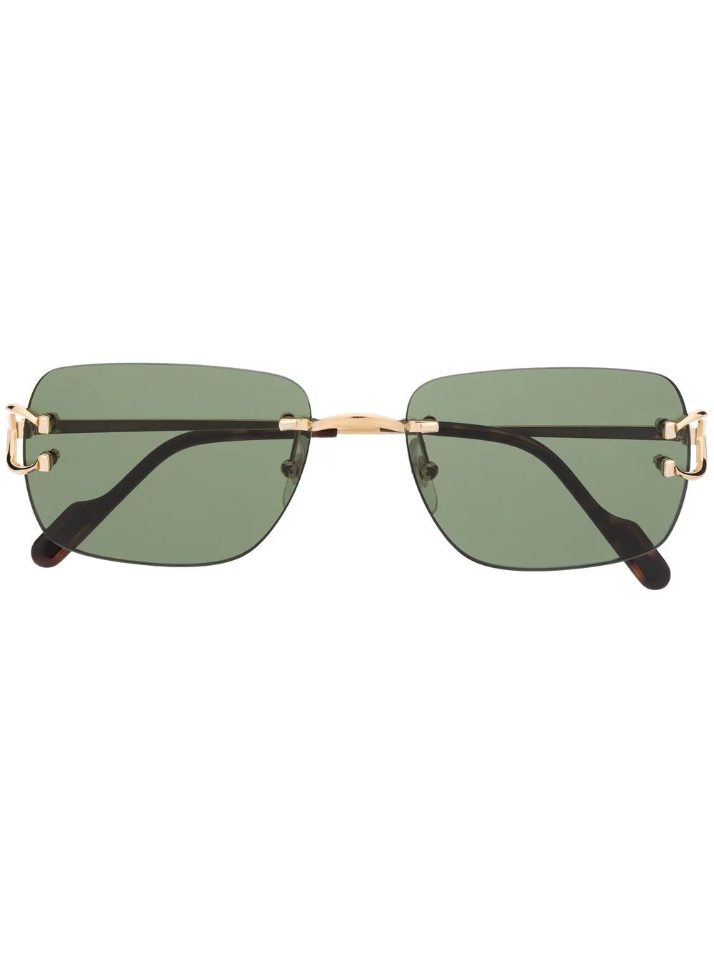 rectangle-frame sunglasses - 1