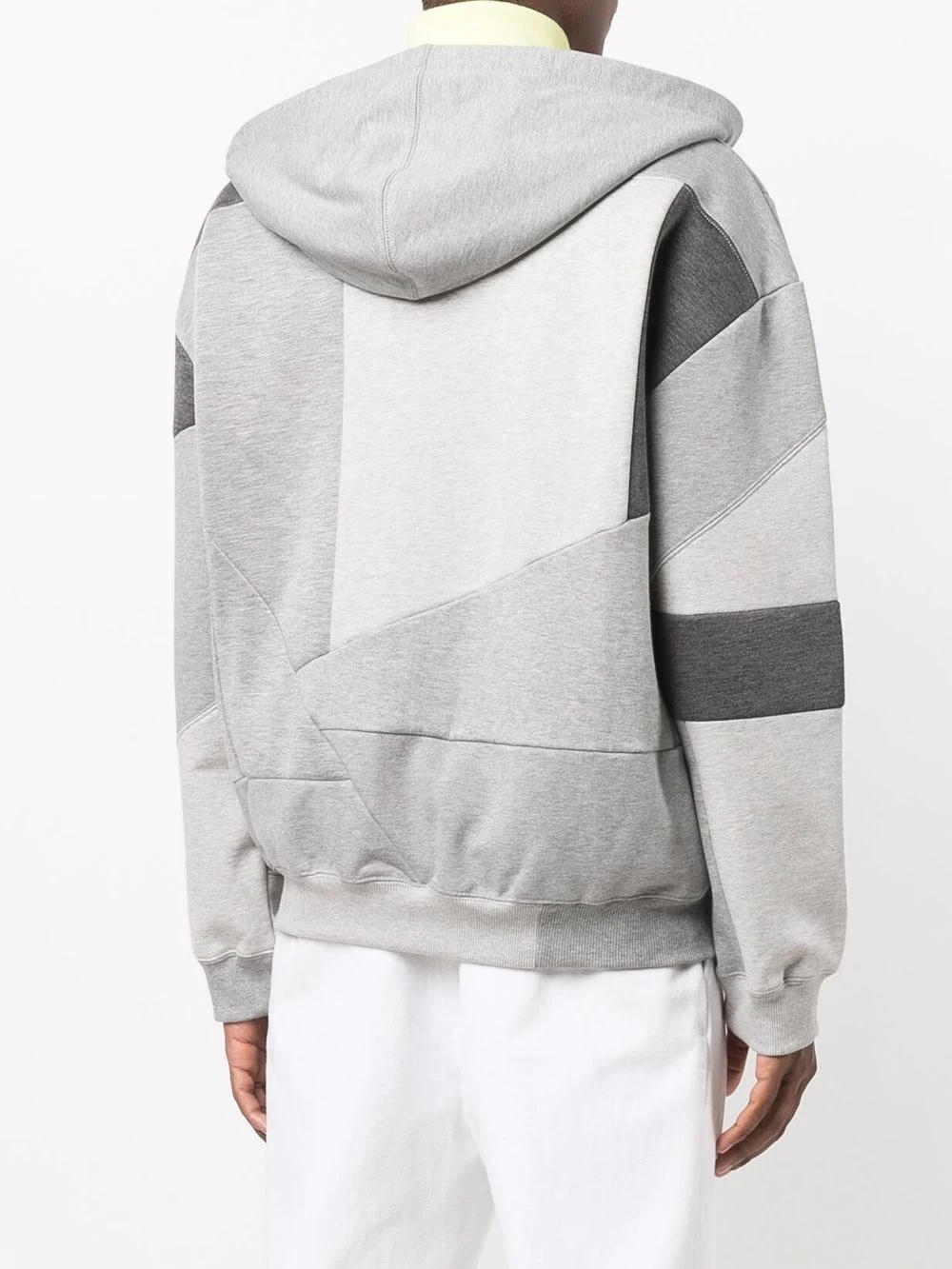 VLTN patchwork zip-up hoodie - 4