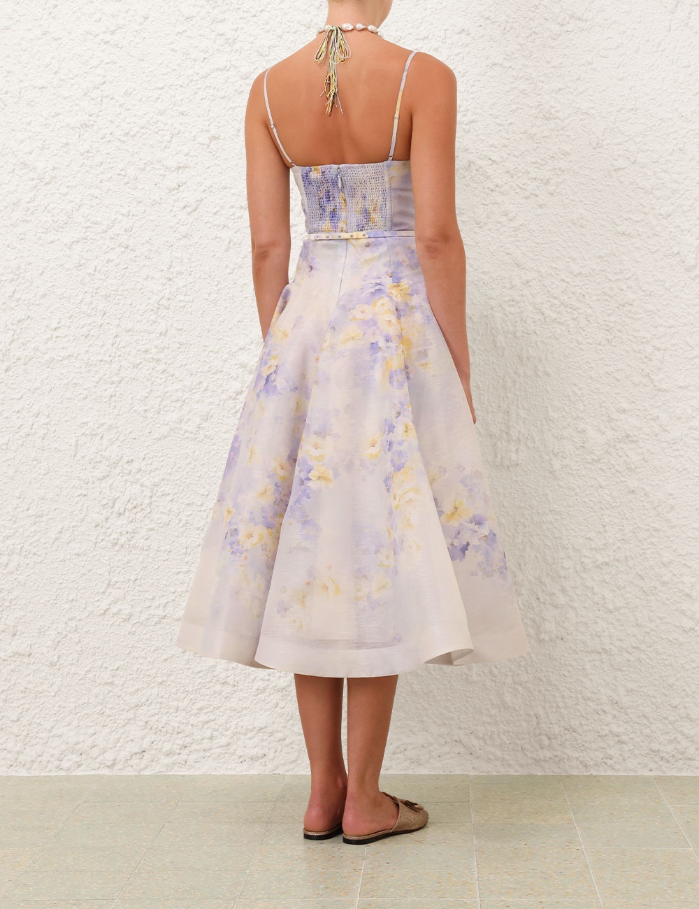 CRUSH TWIST FRONT MIDI DRESS - 4