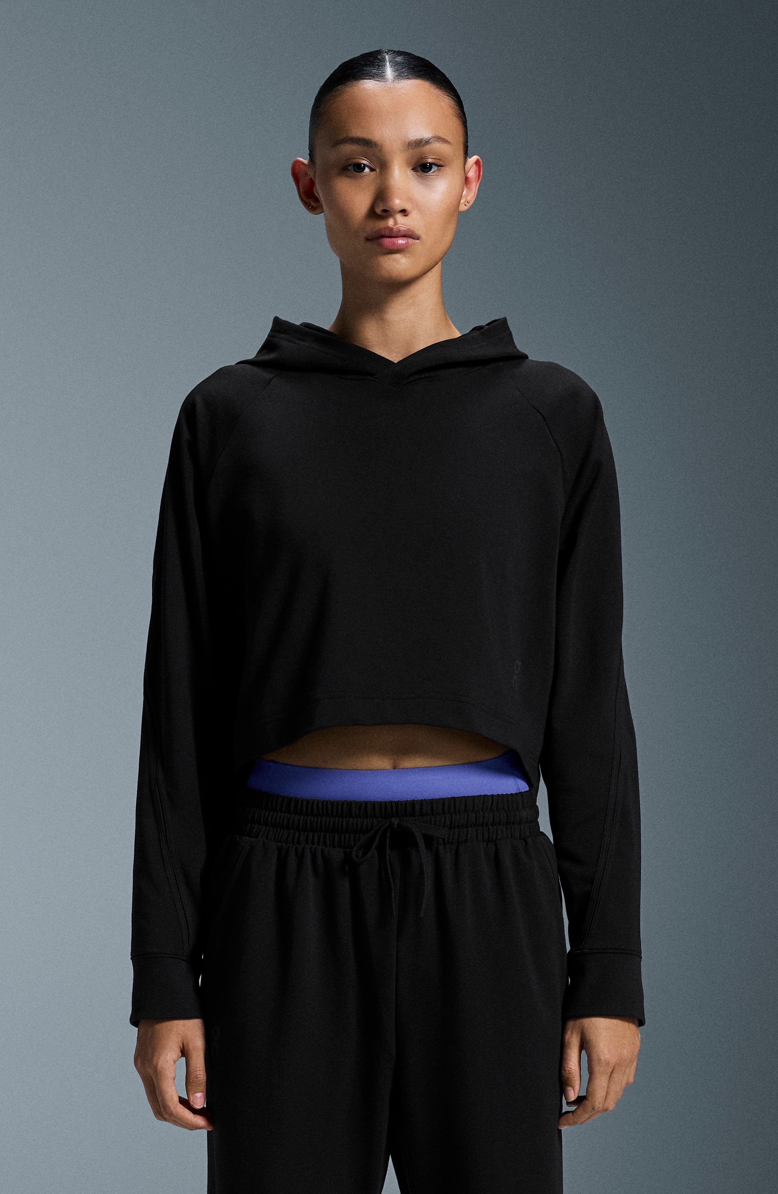 On Studio Crop Hoodie in Black at Nordstrom - 4