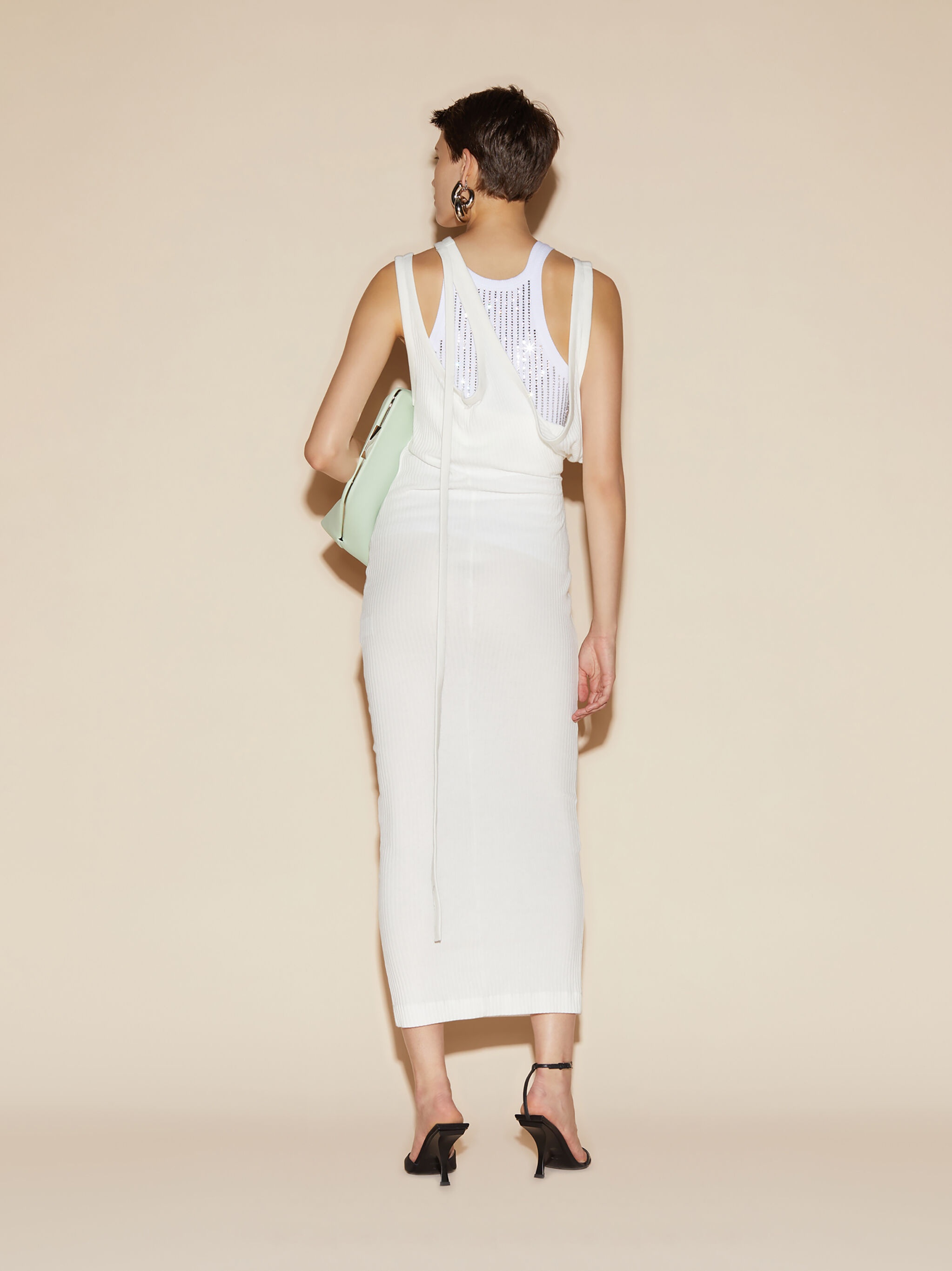 WHITE MIDI DRESS - 3