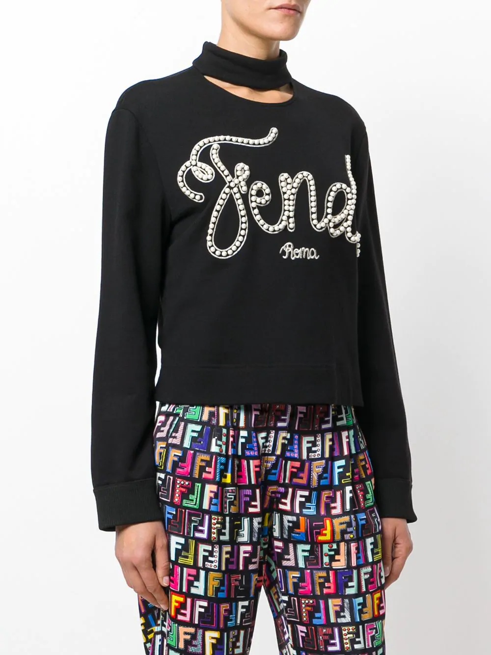 logo embroidered sweatshirt - 3