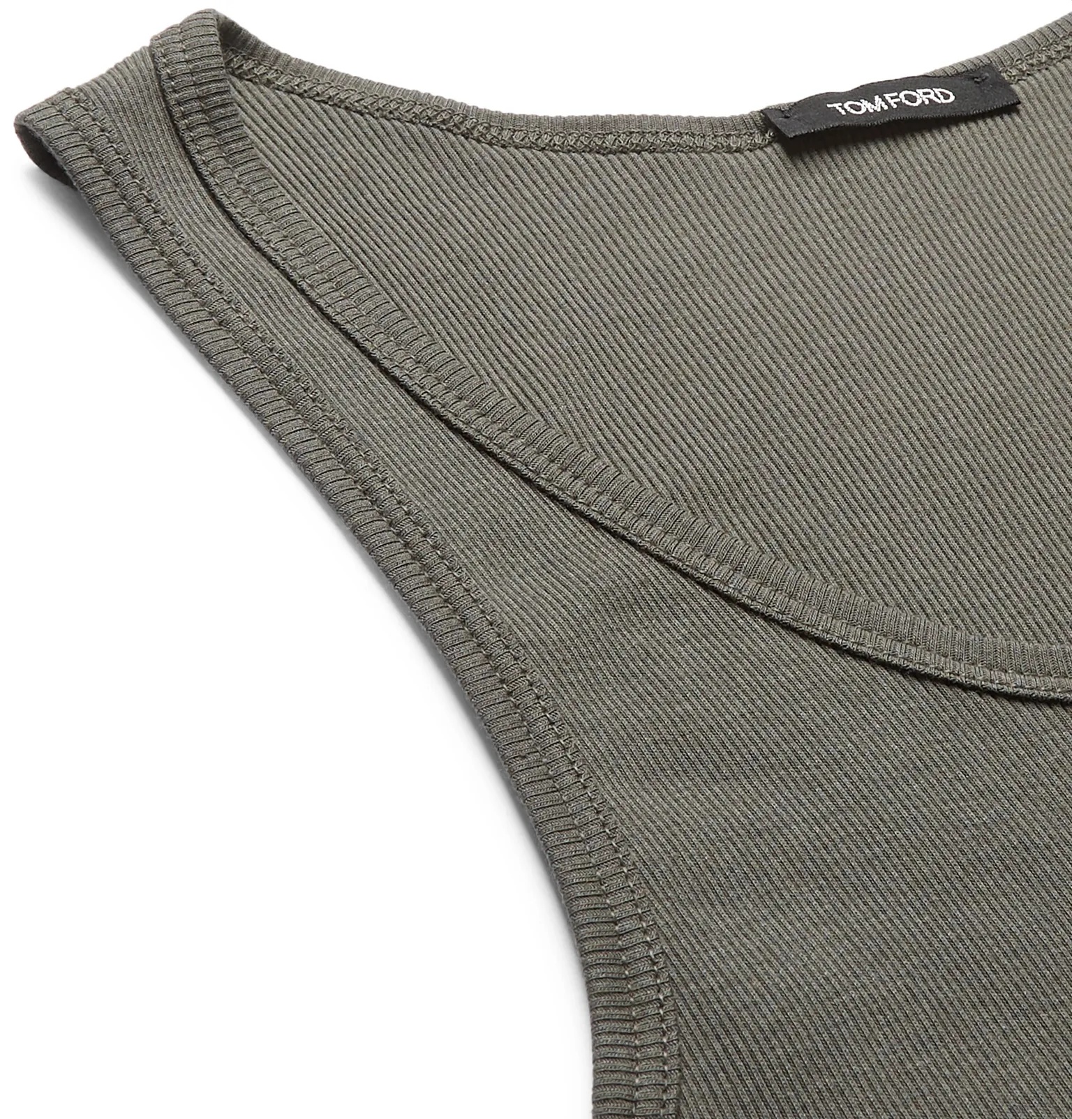 Ribbed Cotton and Modal-Blend Tank Top - 12