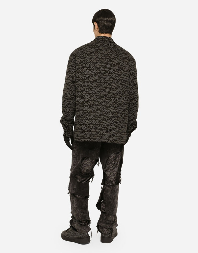 Straight-leg jeans with silk twill interior 3