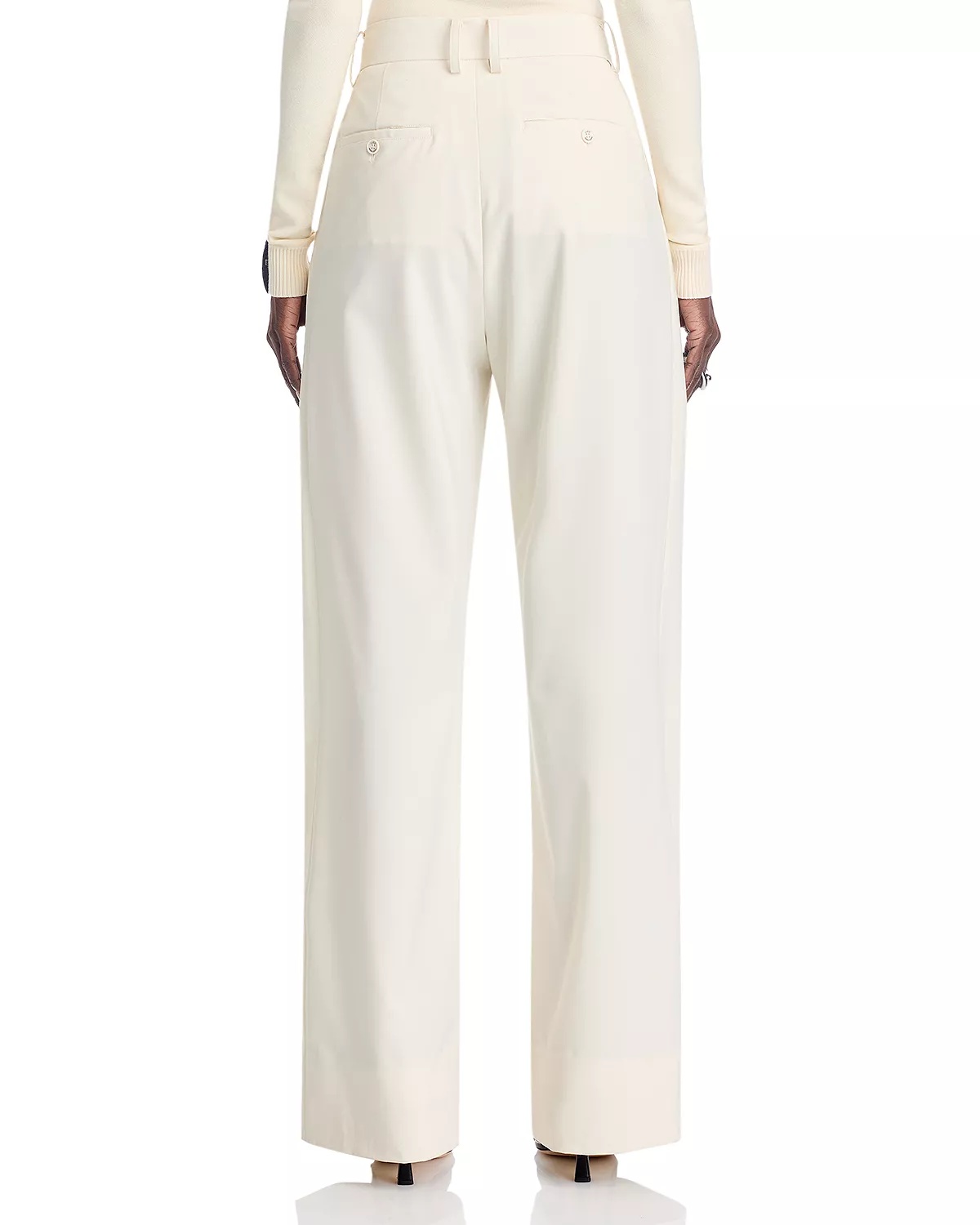 Pleated Wide Leg Pants - 3