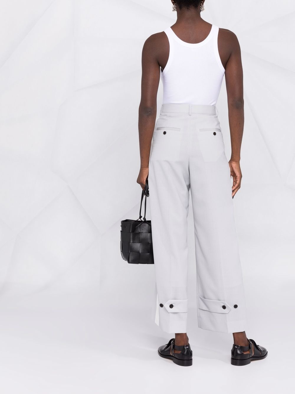 side-stripe straight-leg trousers - 6