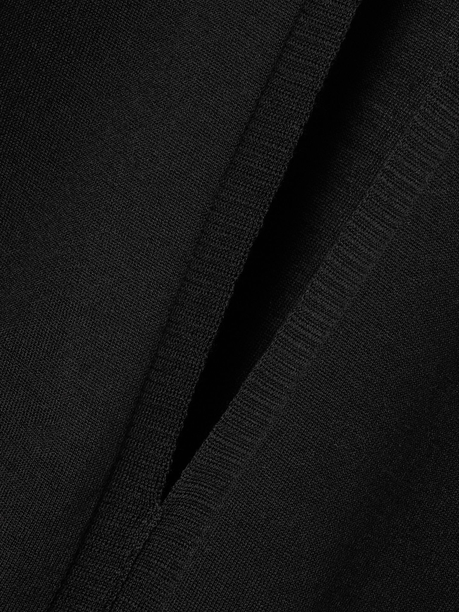 Turtleneck cutout wool-blend bodysuit Black - 5