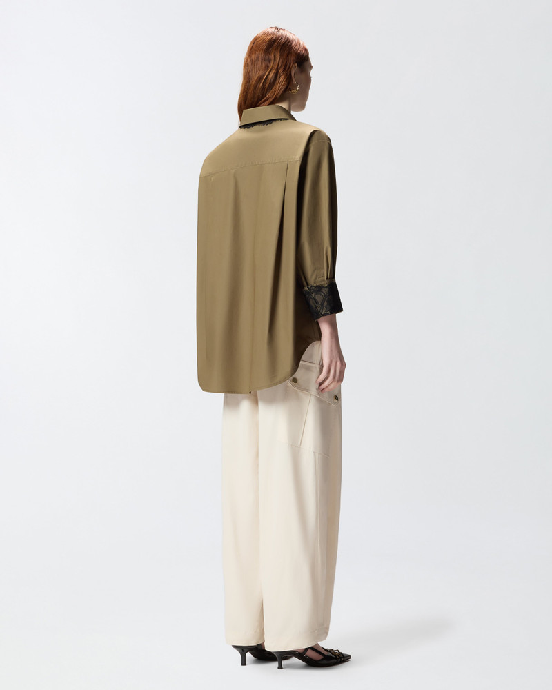 POPLIN SHIRT WITH LACE DETAILS 5