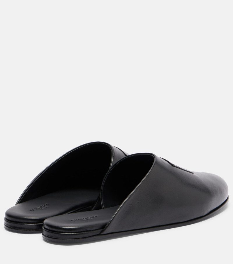 Givenchy Label leather mules outlook
