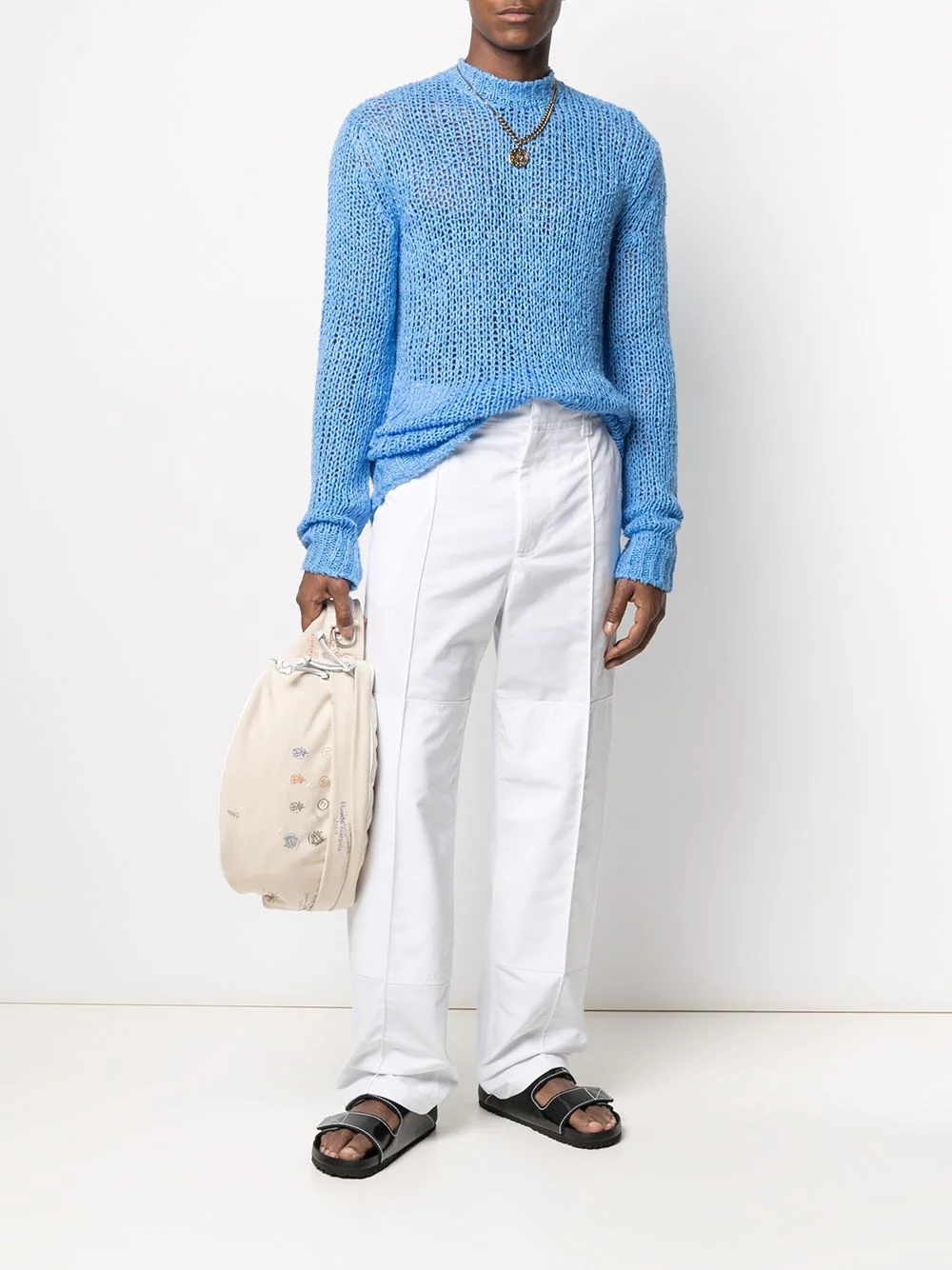 relaxed-fit knitted jumper - 2